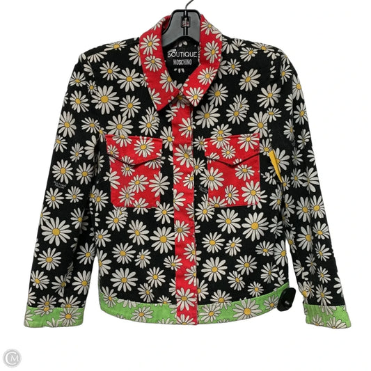 Blazer By Boutique Moschino In Floral Print, Size: S