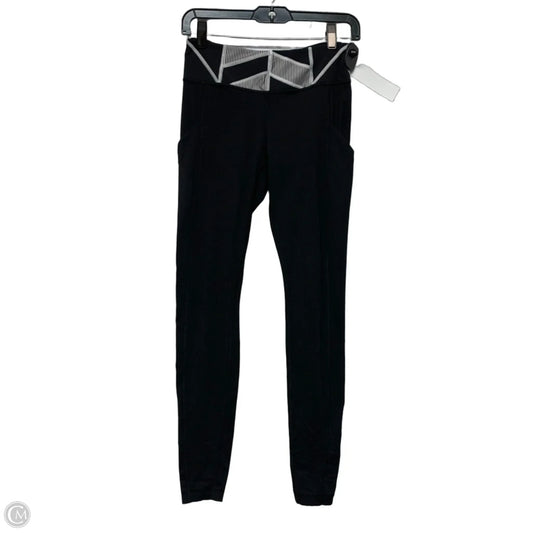 Athletic Leggings By Lululemon In Black & White, Size: S
