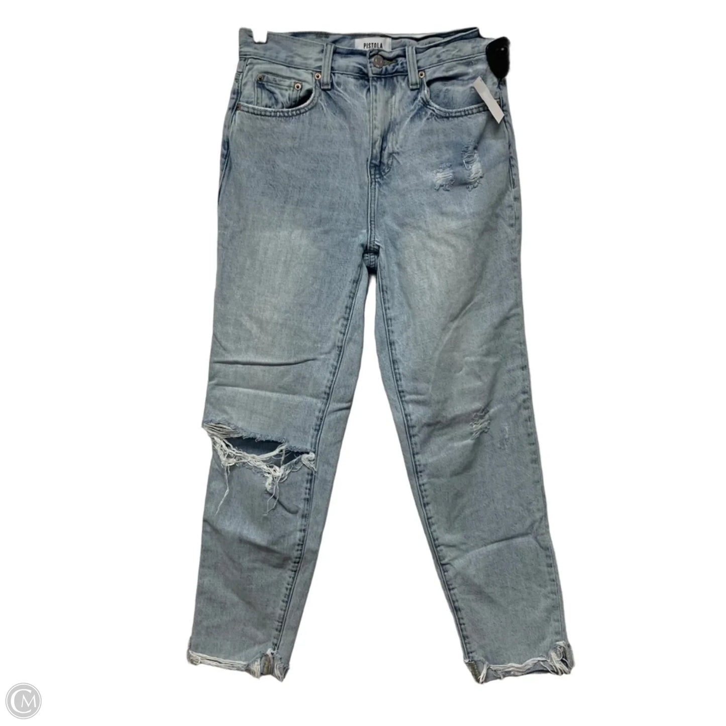 Jeans Straight By Pistola In Blue Denim, Size: 2