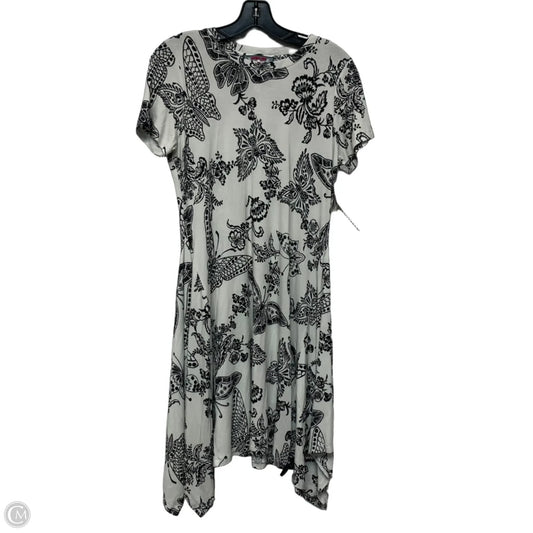 Dress Designer By Johnny Was In Black & White, Size: S