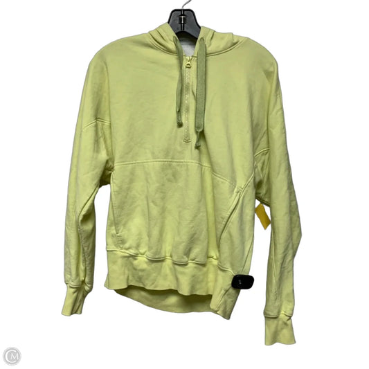 Sweatshirt Hoodie By Free People In Yellow, Size: S
