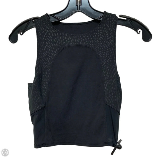 Athletic Tank Top By Lululemon In Black, Size: Xs