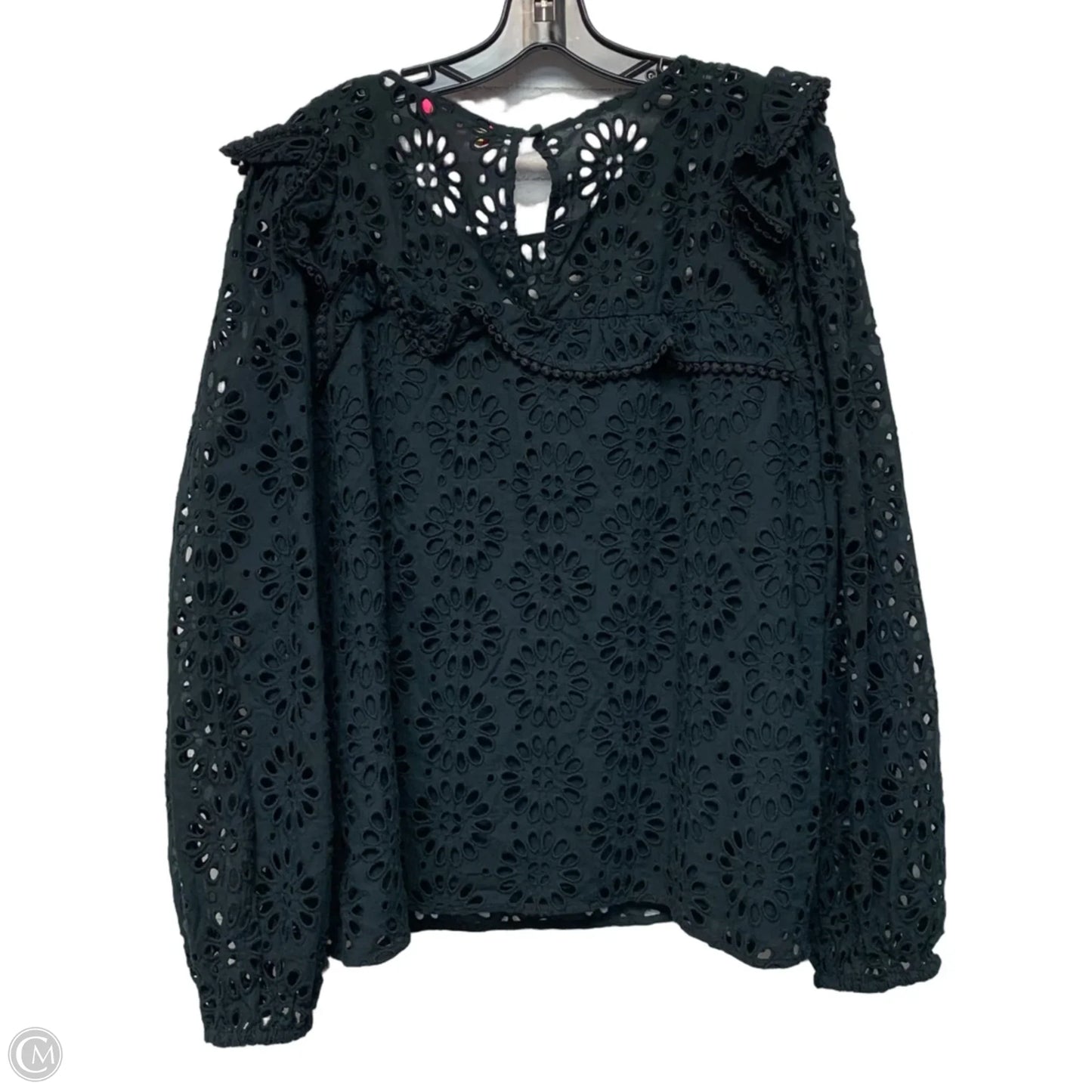 Top Long Sleeve Designer By Lilly Pulitzer In Black, Size: Xl