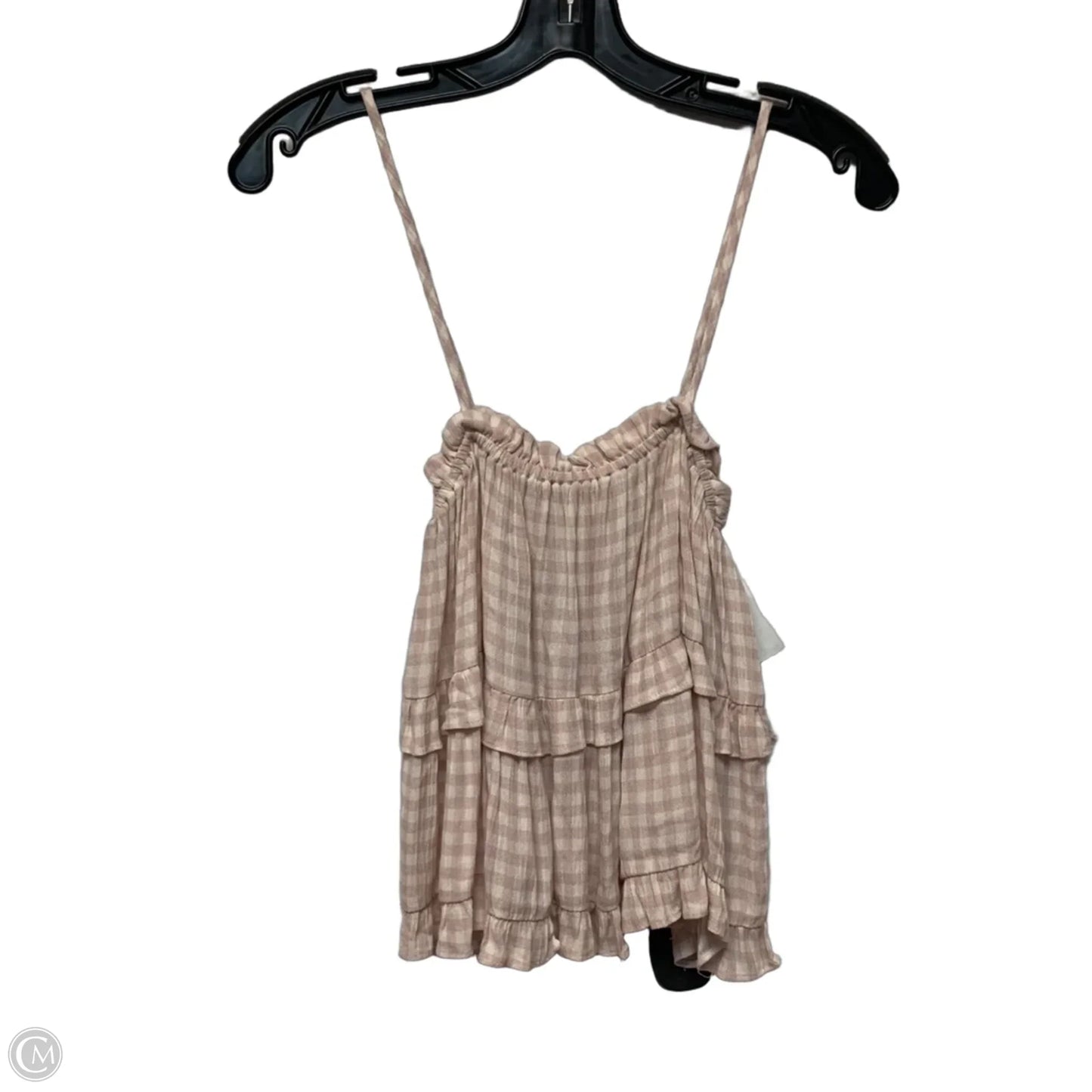 Top Sleeveless By Her Entire Name Says Grace In Pink & White, Size: S