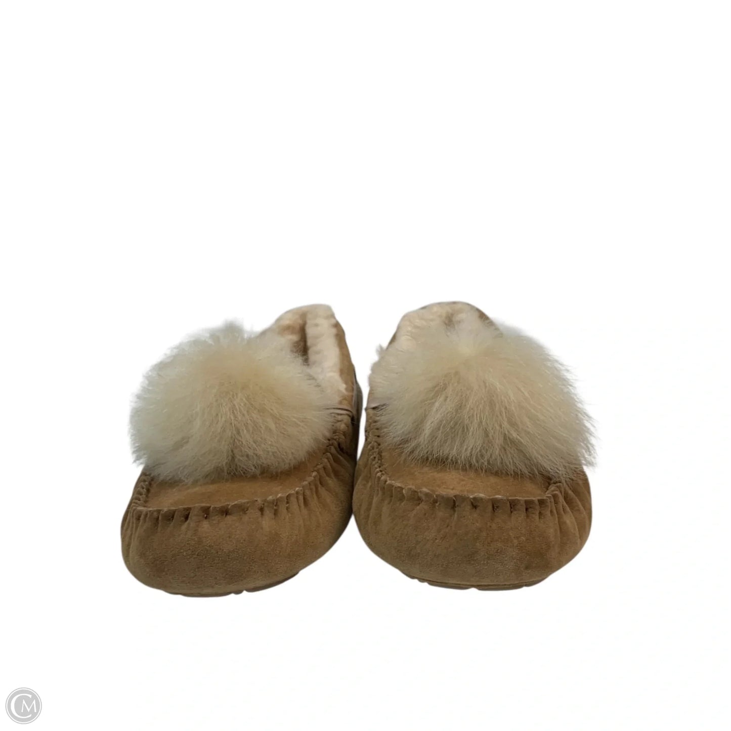 Slippers Designer By Ugg In Brown, Size: 9