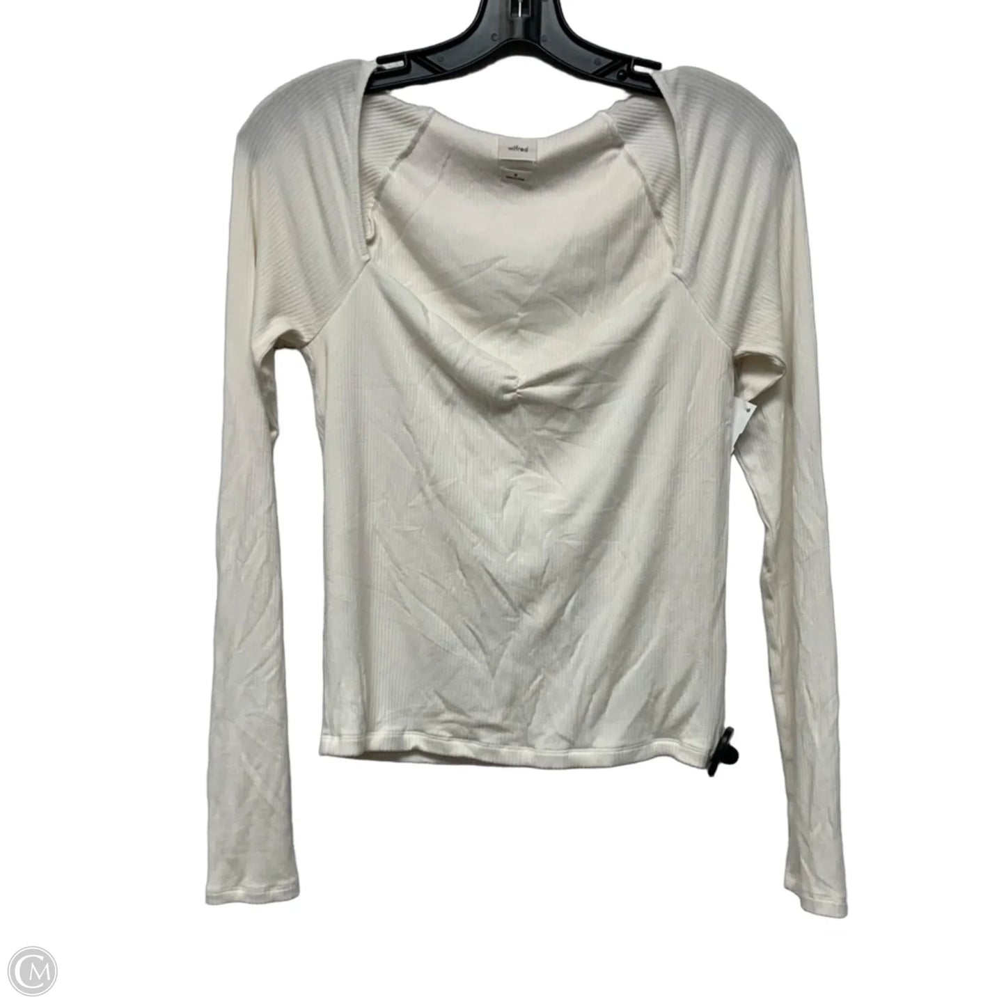 Top Long Sleeve By Wilfred In Cream, Size: M