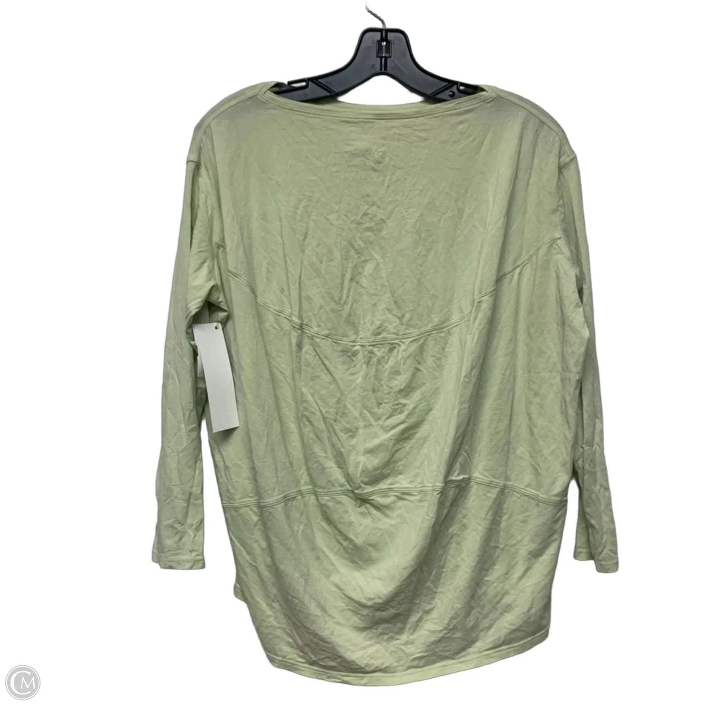 Athletic Top Long Sleeve Crewneck By Lululemon In Green, Size: S