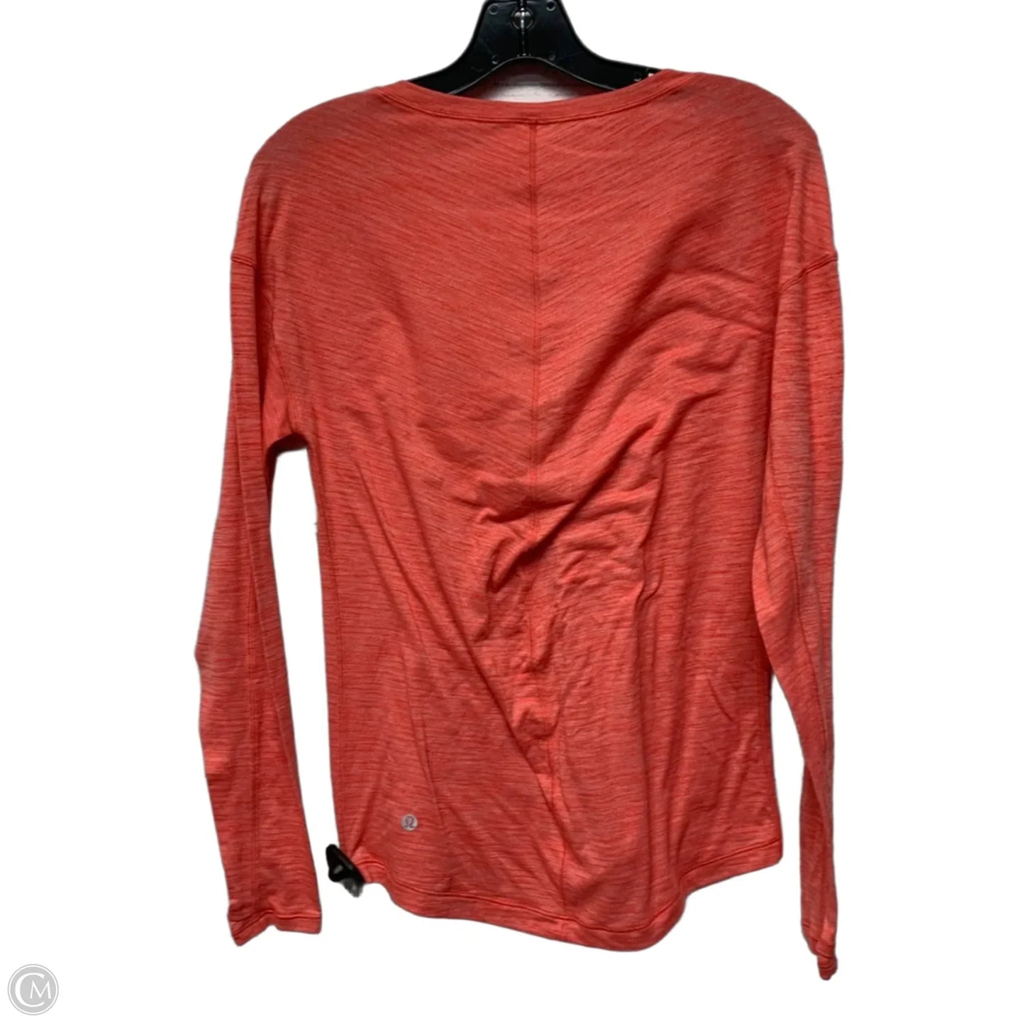 Athletic Top Long Sleeve Crewneck By Lululemon In Peach, Size: M
