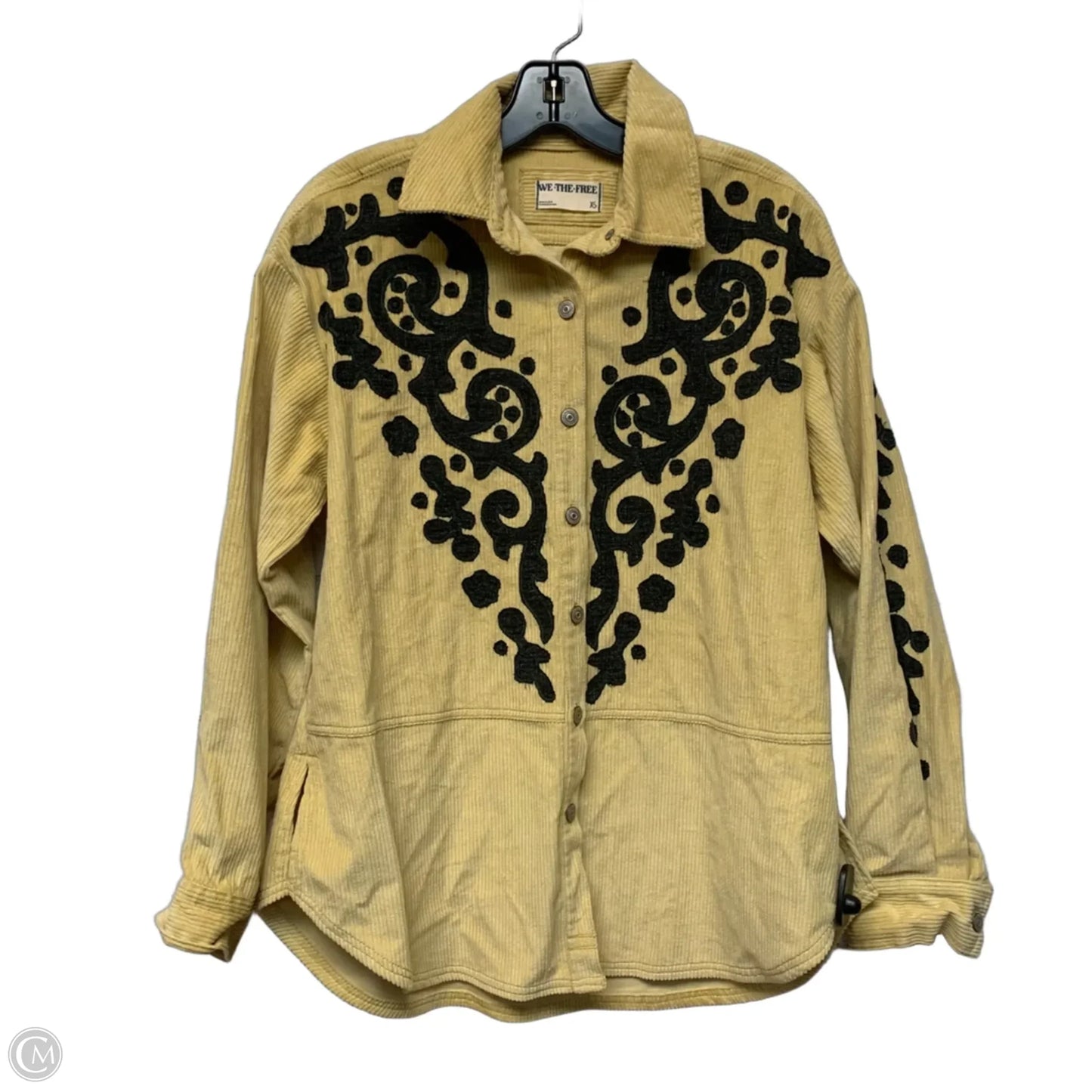 Jacket Shirt By We The Free In Yellow, Size: Xs