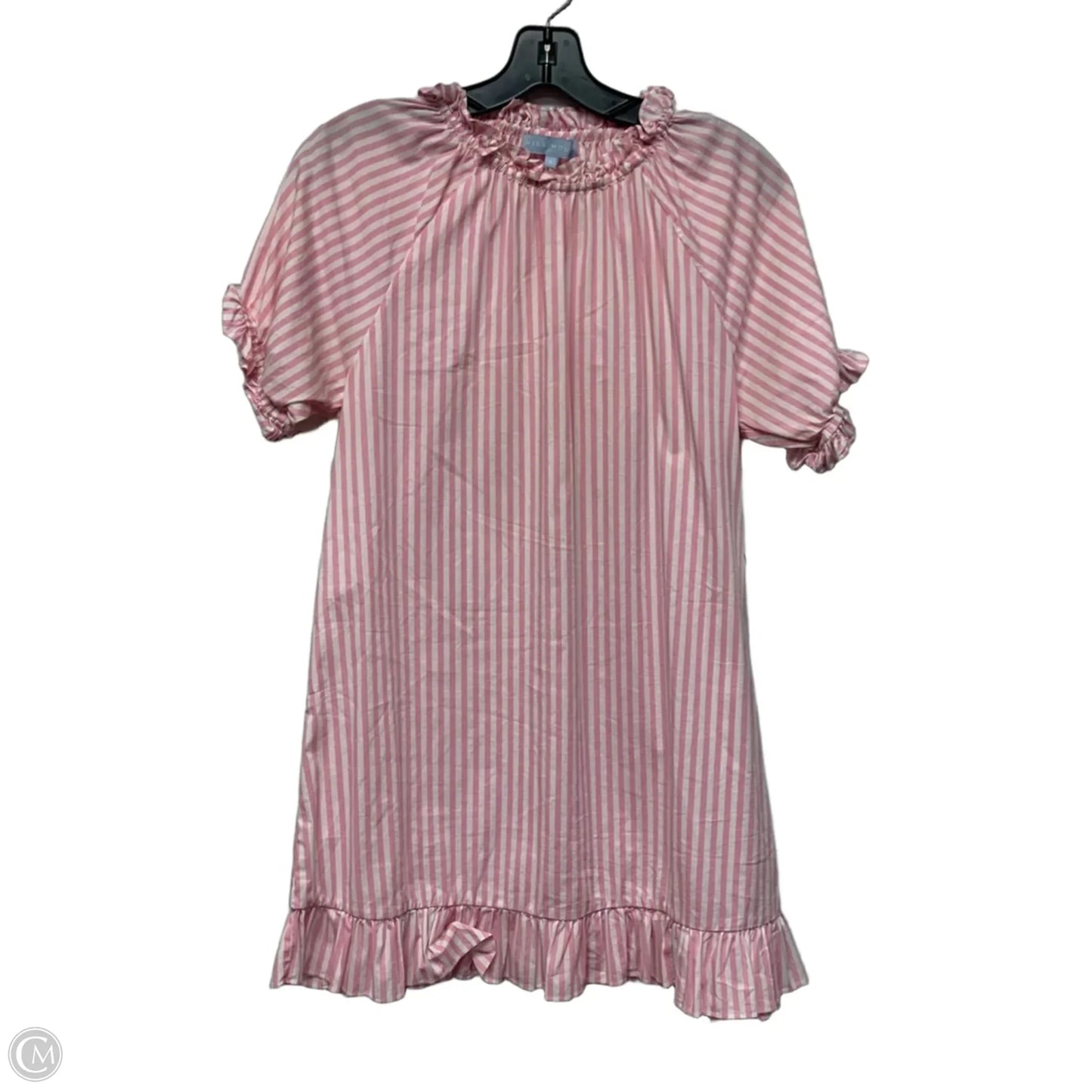 Dress Casual Short By The Hill House In Pink & White, Size: S