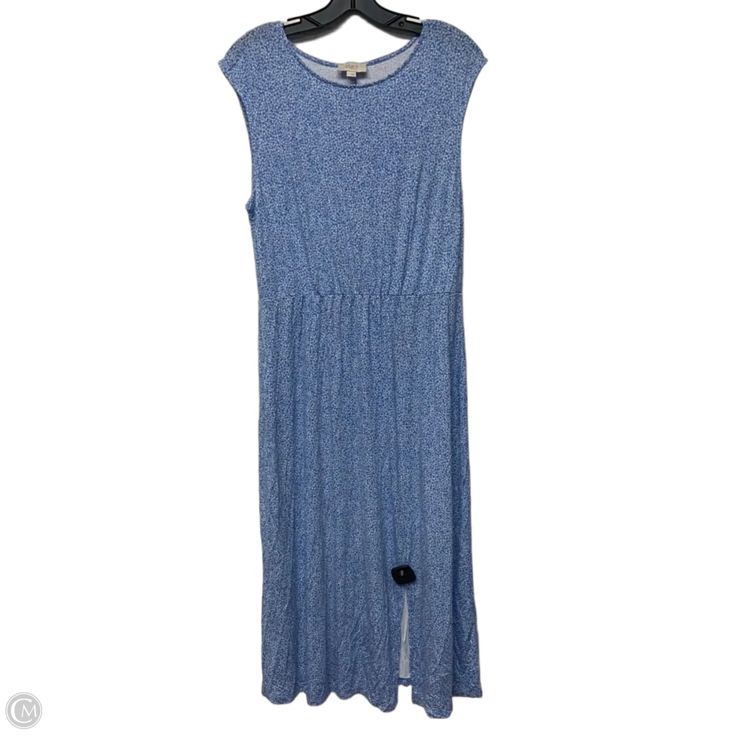 Dress Casual Maxi By Loft In Blue & White, Size: Xl