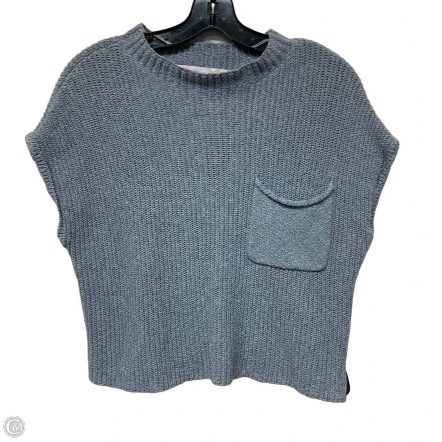 Sweater Short Sleeve By Free People In Blue, Size: Xs