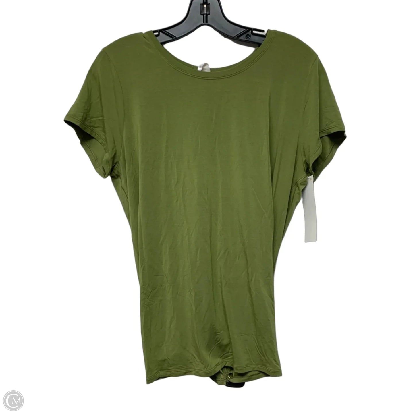 Athletic Top Short Sleeve By Lululemon In Green, Size: M