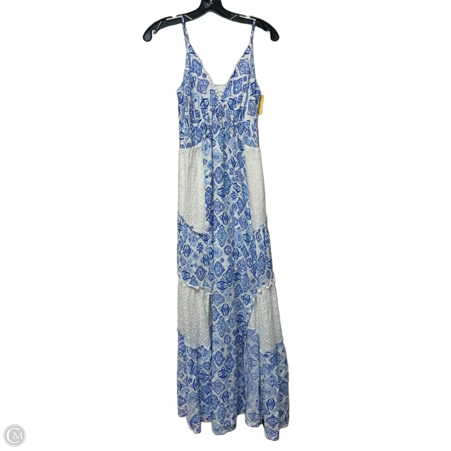 Dress Casual Maxi By Illa Illa In Blue & White, Size: S