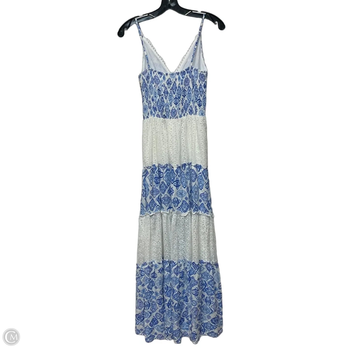 Dress Casual Maxi By Illa Illa In Blue & White, Size: S