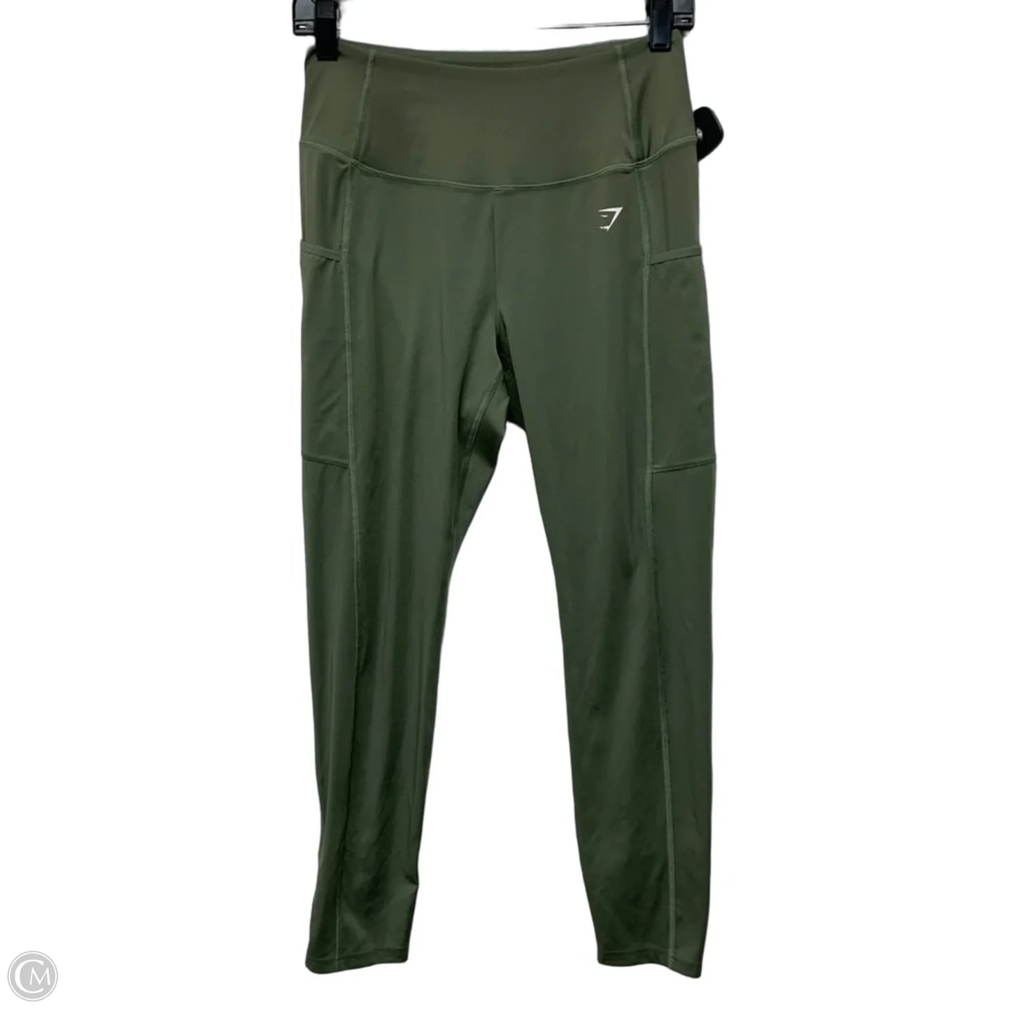 Athletic Leggings By Gym Shark In Green, Size: L