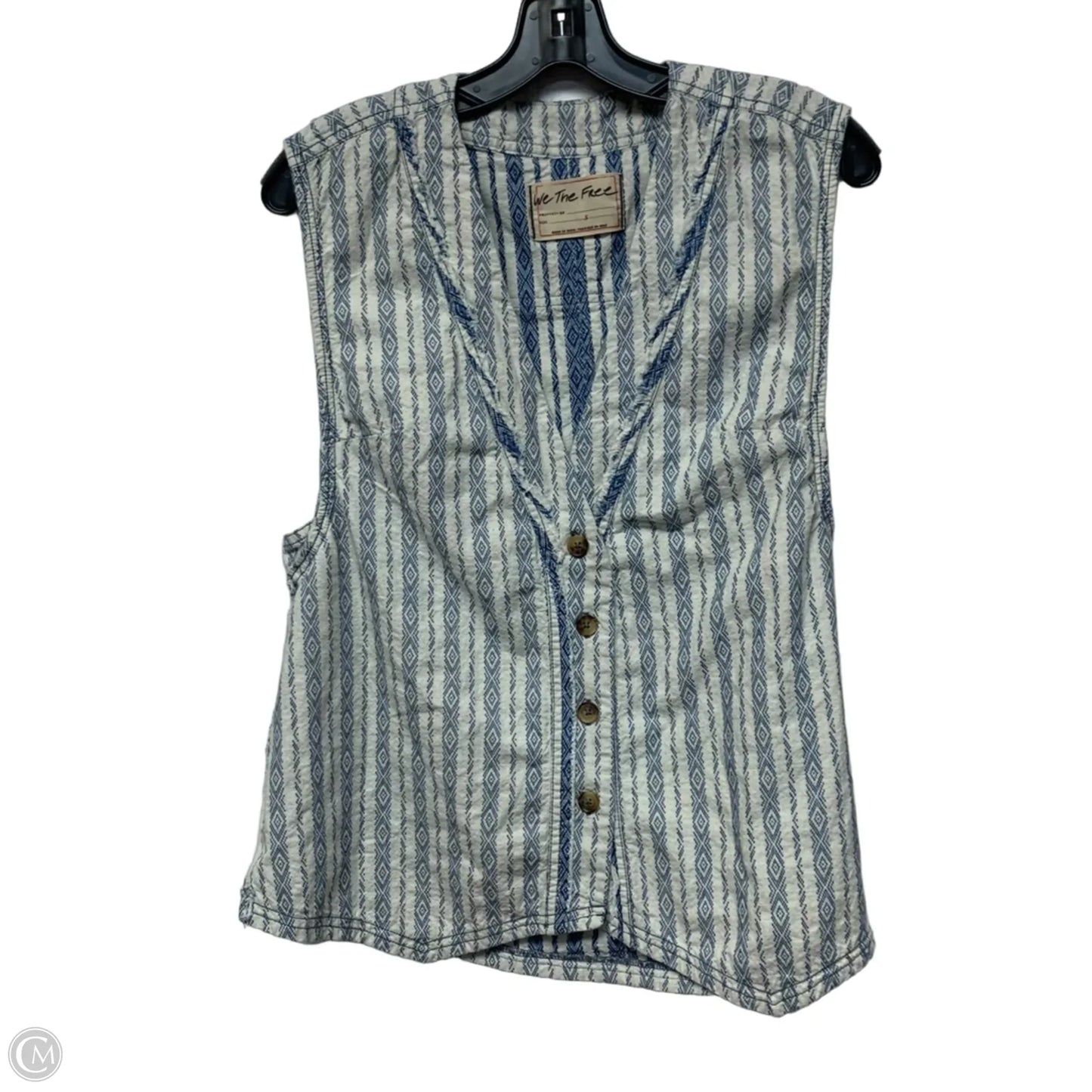 Vest Other By We The Free In Blue & White, Size: S