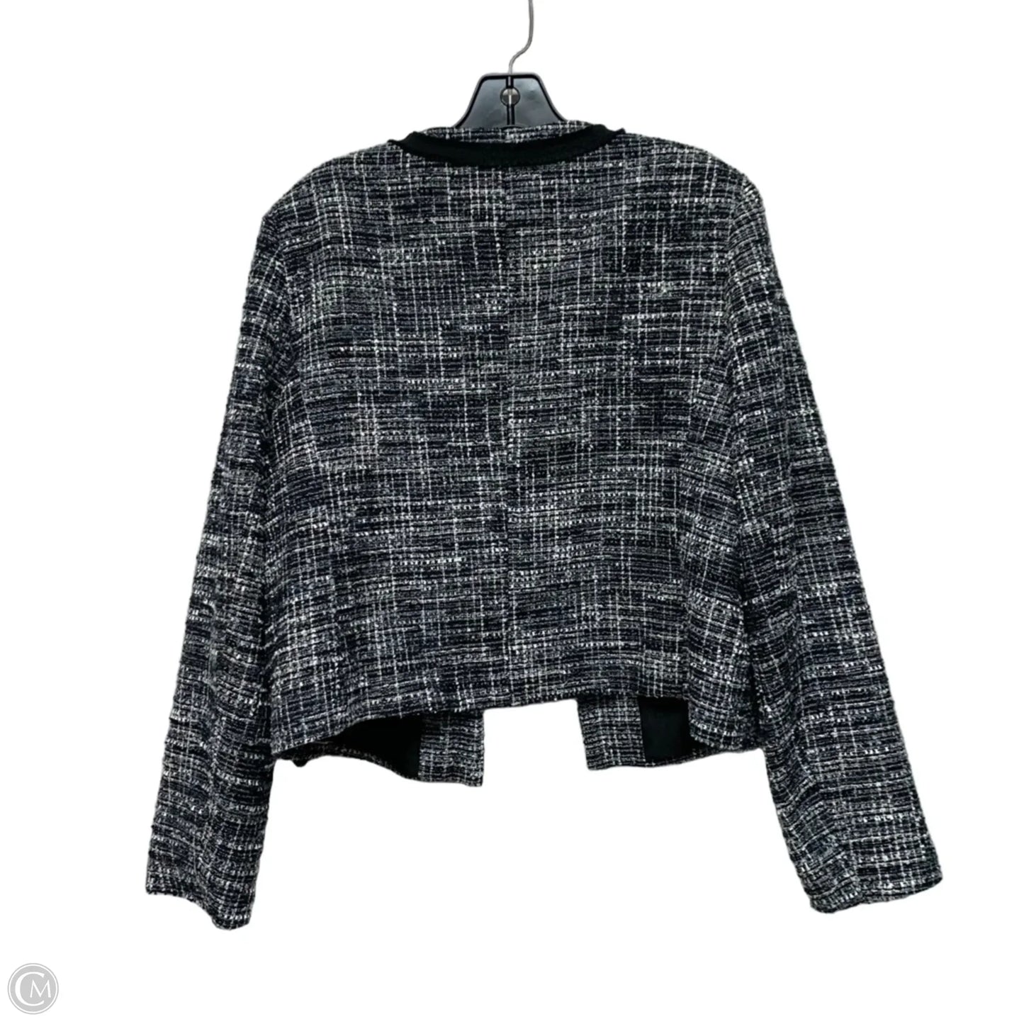 Jacket Other By Ann Taylor In Black & Blue, Size: L