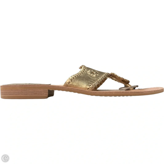 Sandals Flats By Jack Rogers In Gold, Size: 10