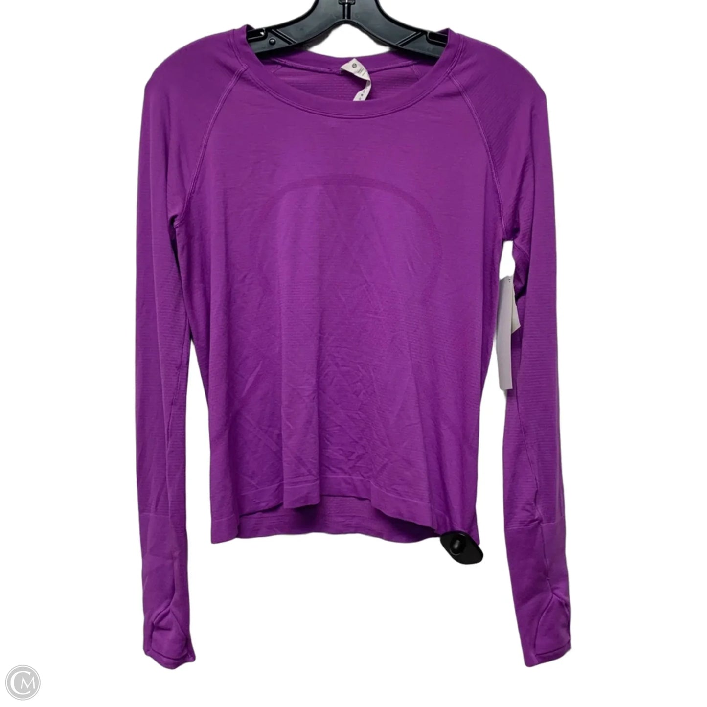 Athletic Top Long Sleeve Crewneck By Lululemon In Purple, Size: M
