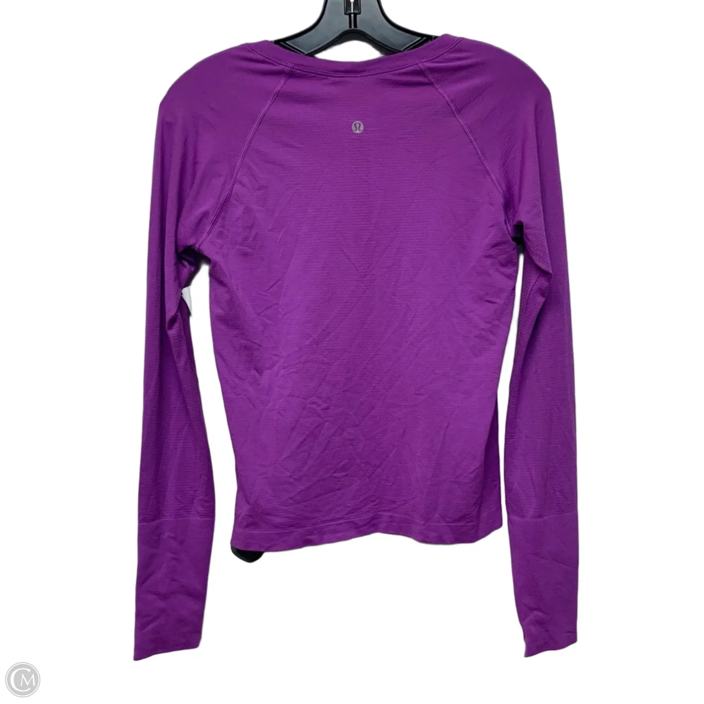Athletic Top Long Sleeve Crewneck By Lululemon In Purple, Size: M