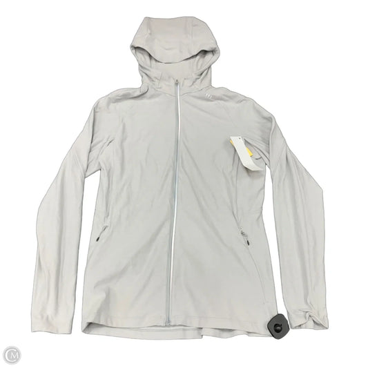 Athletic Jacket By Lululemon In Grey, Size: Xs