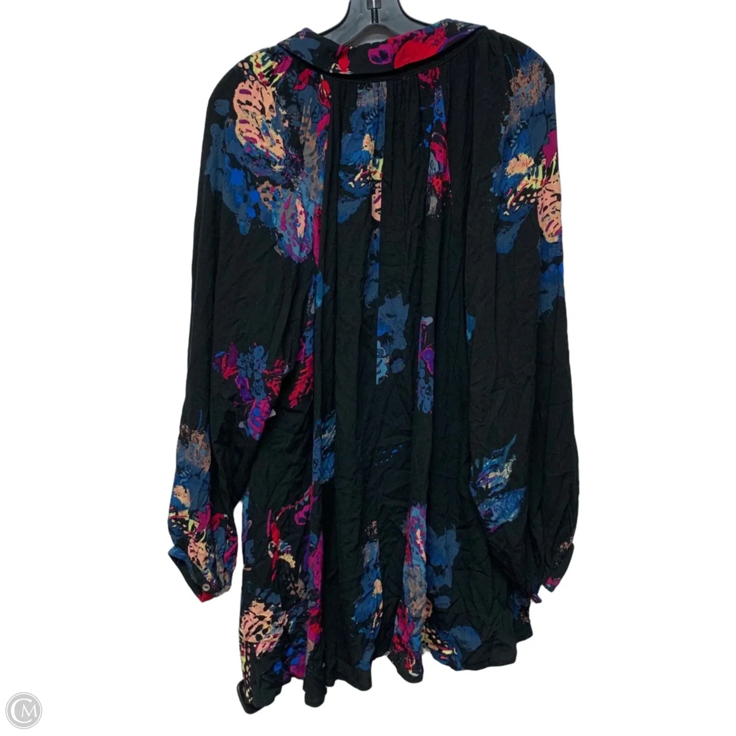 Tunic Long Sleeve By Free People In Black, Size: S
