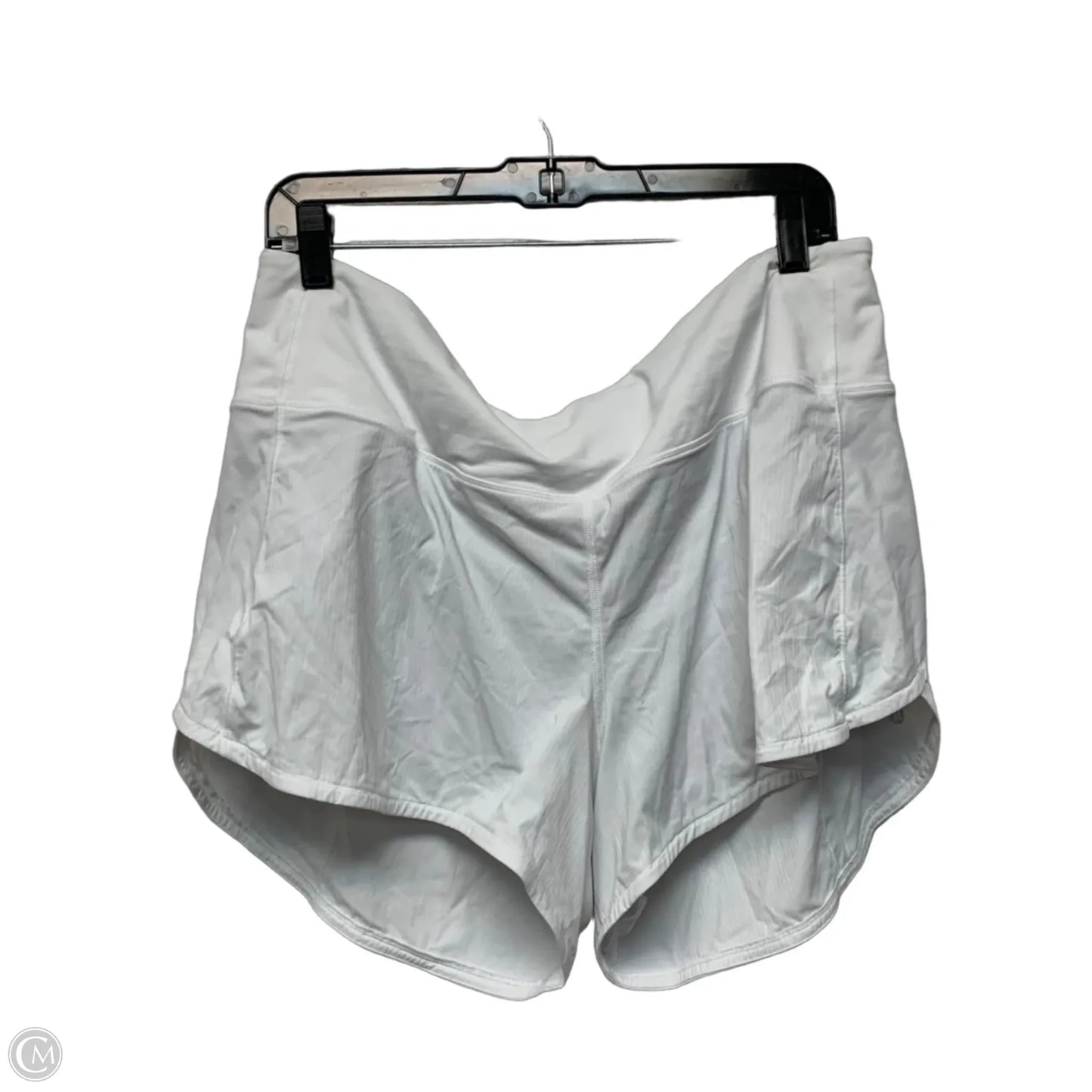 Athletic Shorts By Lululemon In White, Size: L