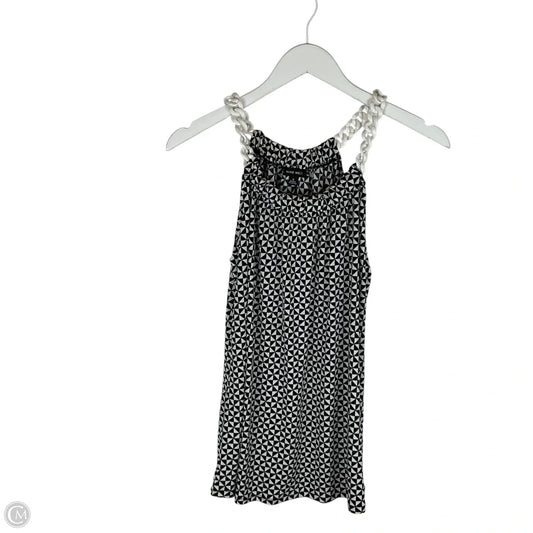 Top Sleeveless By Nine West In Black & White, Size: S