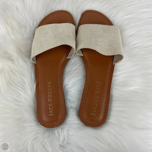 Sandals Flats By Jack Rogers In Tan, Size: 9.5