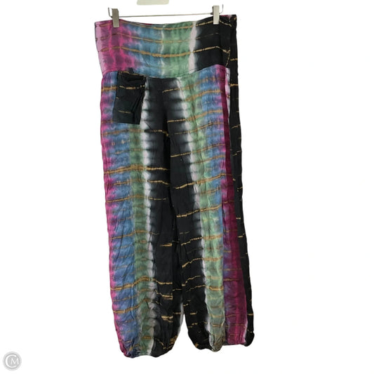 Pants Joggers By Earthbound In Tie Dye Print, Size: Xl