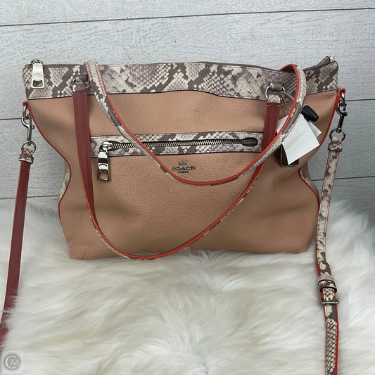Handbag Designer By Coach, Size: Large
