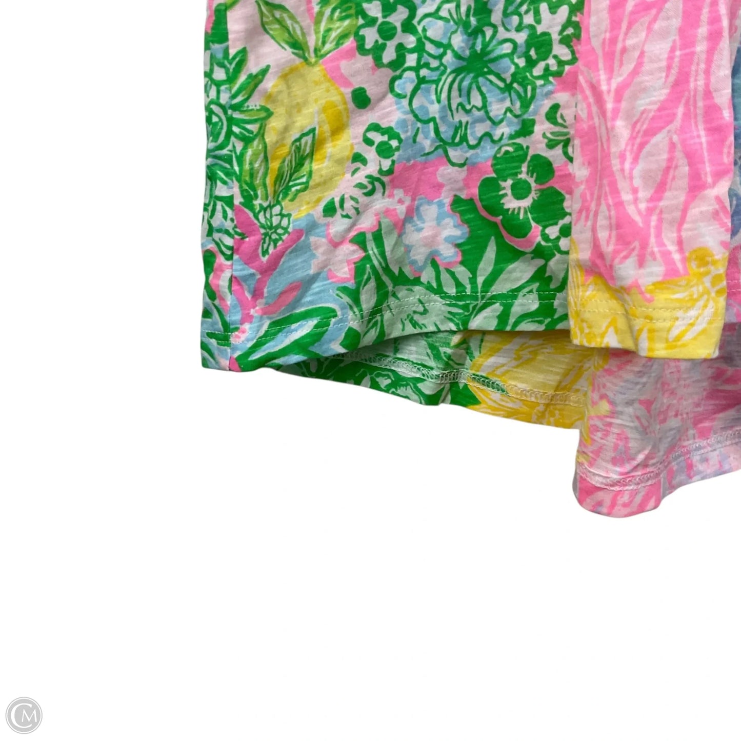 Top Short Sleeve Designer By Lilly Pulitzer In Multi-colored, Size: L