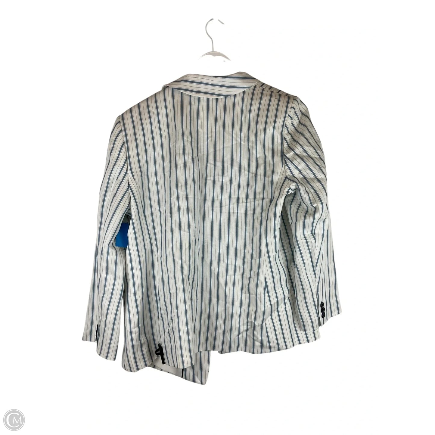 Blazer By Loft In Blue & White, Size: 16