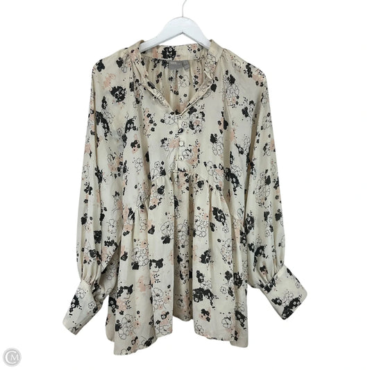 Blouse Long Sleeve By Asos In Floral Print, Size: 12