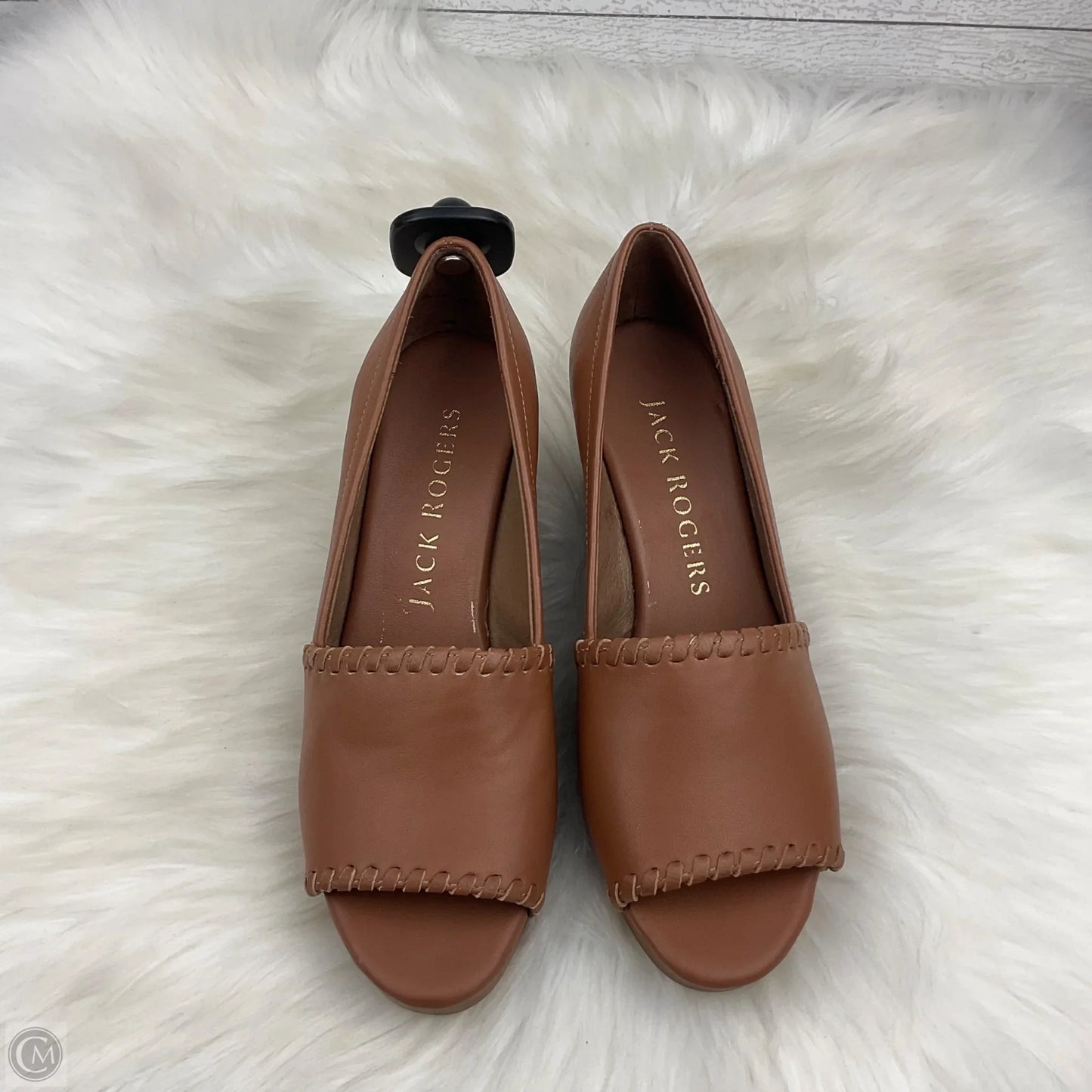 Shoes Heels Wedge By Jack Rogers In Brown, Size: 5