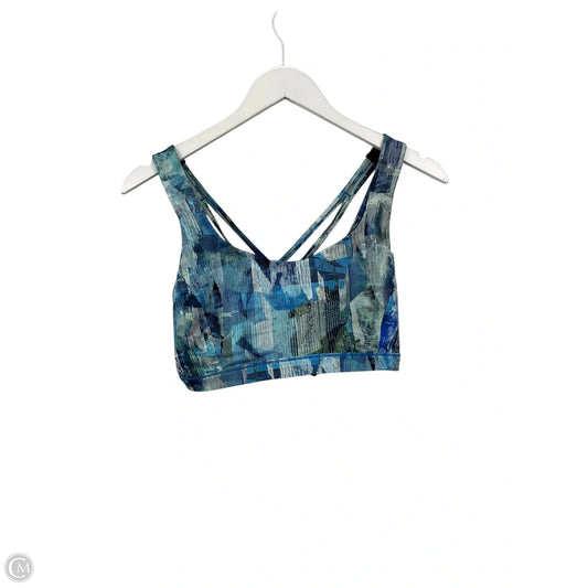 Athletic Bra By Lululemon In Blue, Size: 10
