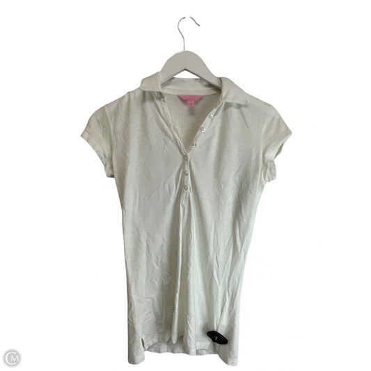 Top Short Sleeve Designer By Lilly Pulitzer In White, Size: Xs