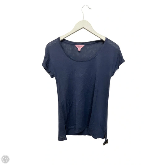Top Short Sleeve Designer By Lilly Pulitzer In Blue, Size: Xs