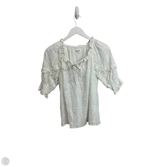Top Short Sleeve By &merci In White, Size: S