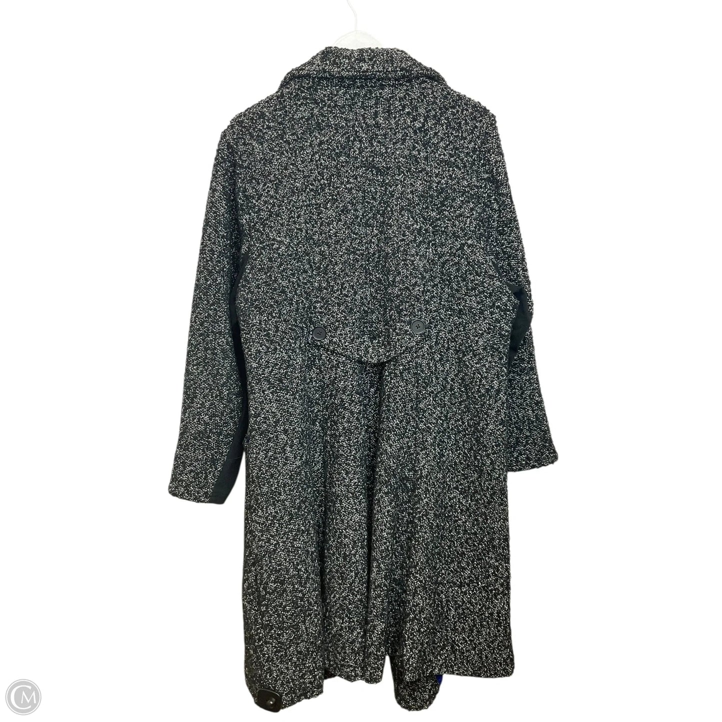 Coat Trench Coat By Torrid In Black & White, Size: 3x