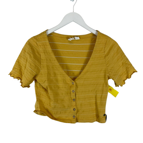 Top Short Sleeve Basic By Roxy In Yellow, Size: M