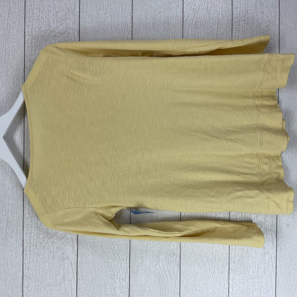 Top Long Sleeve Basic By J. Jill In Yellow, Size: Xs