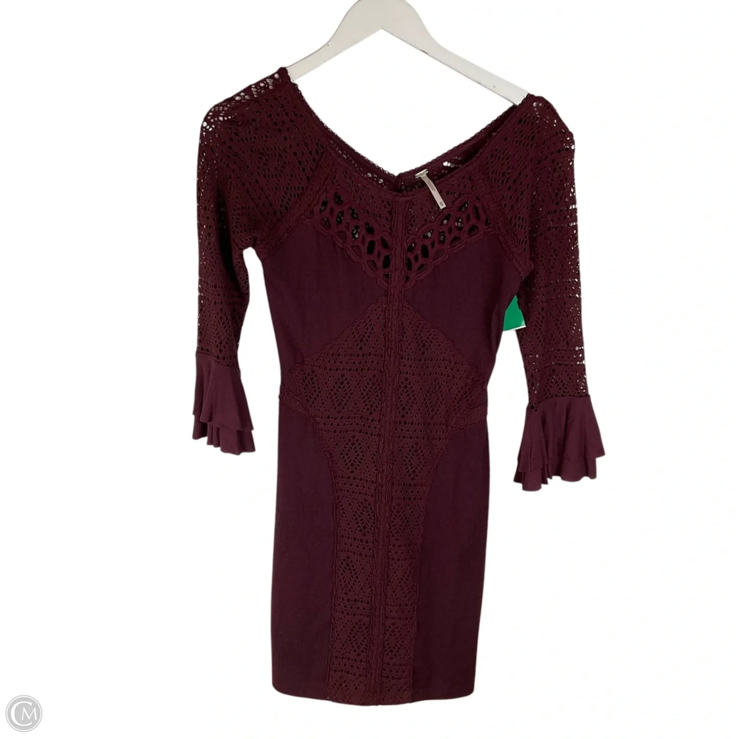 Dress Casual Midi By Free People In Purple, Size: Xs