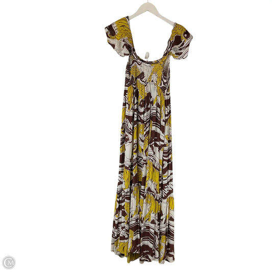 Dress Casual Maxi By Anthropologie In Brown, Size: Xs