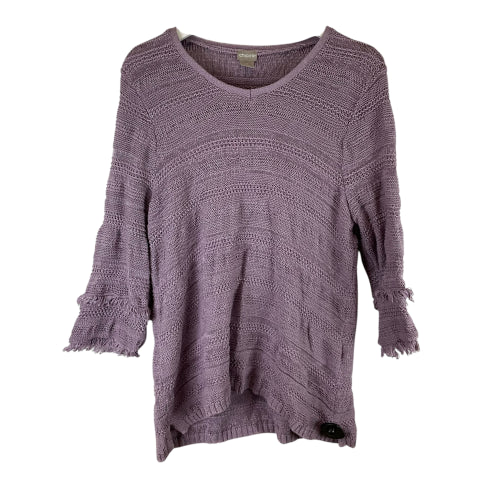 Sweater By Chicos In Purple, Size: 2