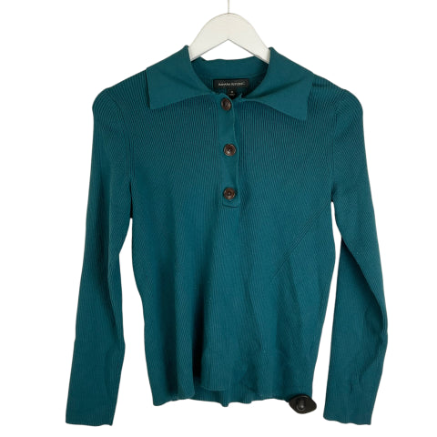 Top Long Sleeve By Banana Republic In Blue, Size: M