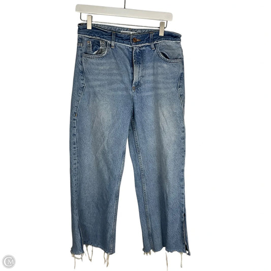 Jeans Straight By Zara In Blue Denim, Size: 6