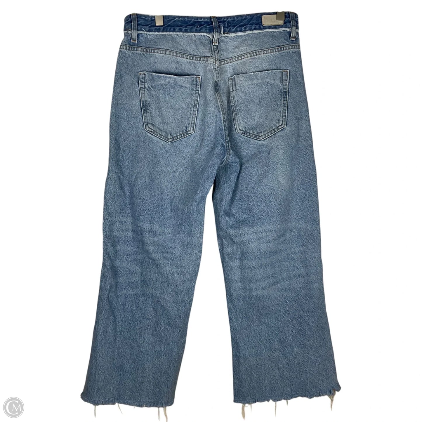 Jeans Straight By Zara In Blue Denim, Size: 6