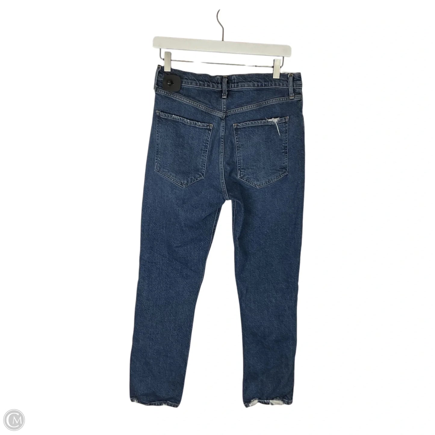 Jeans Straight By Agolde In Blue Denim, Size: 8